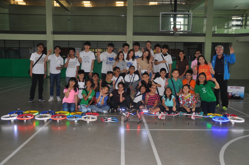 A group photo-op with all the drones.