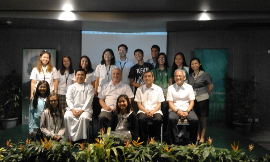 The DLSZ delegation with (seated, from left) Br. , Br. Bob, Br. 