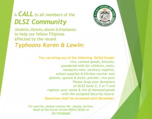 Call for Donations_Typhoon Karen & Lawin