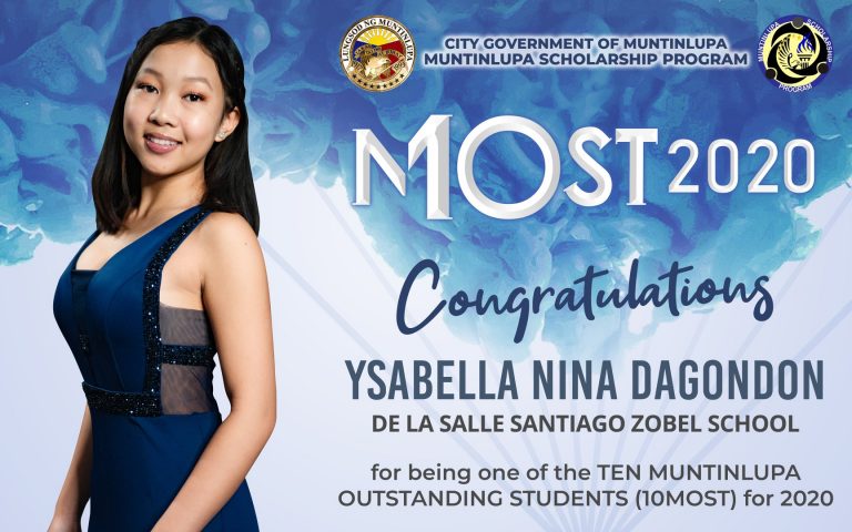 Ysabella Nina Dagondon (DLSZ 2022) has been selected as one of the TEN ...