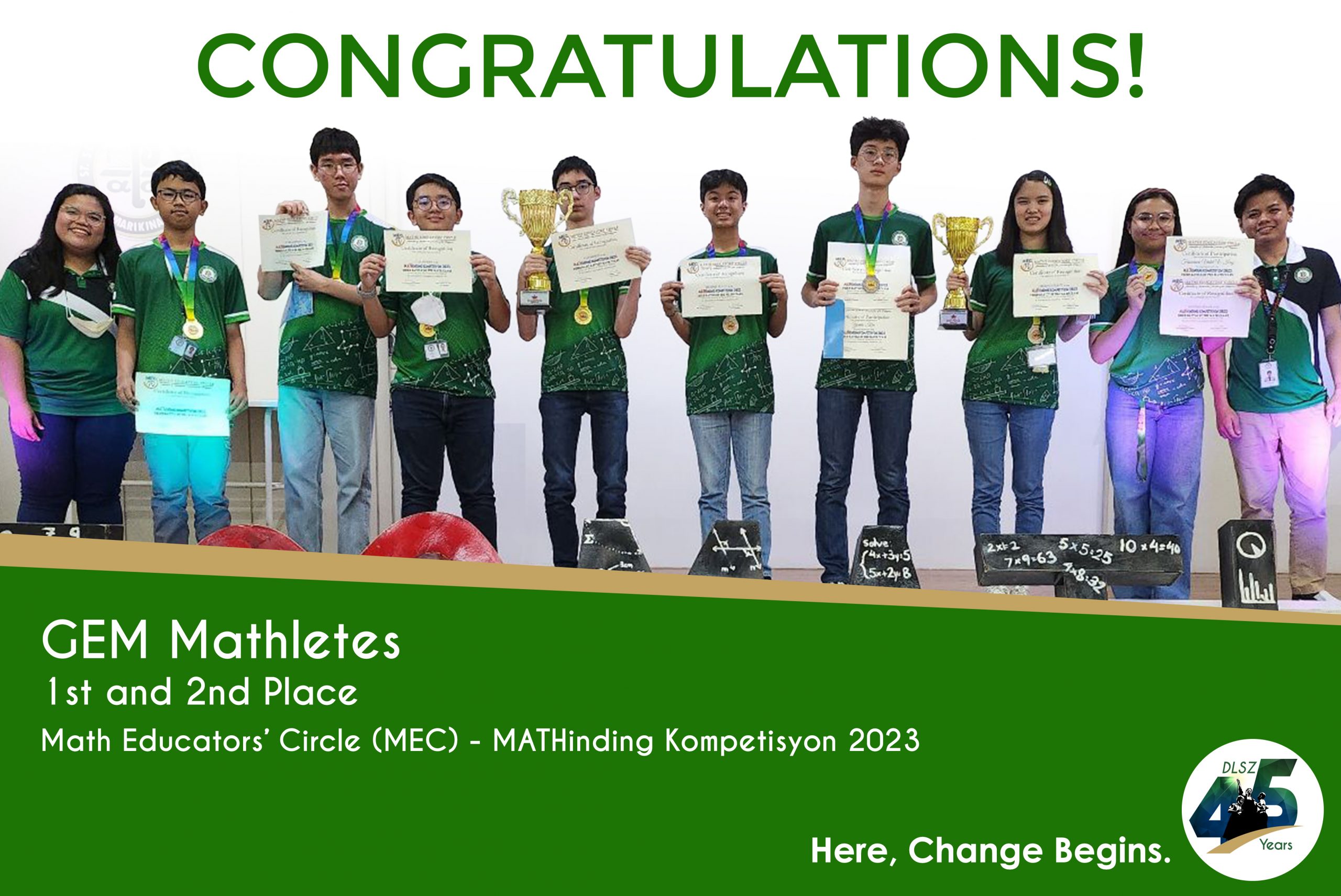 DLSZ GEM Mathletes Shine in MATHinding Kompetisyon 2023 - De La Salle ...